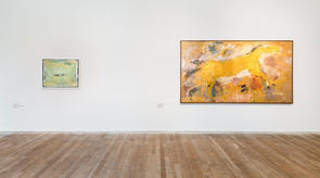 Basil Blackshaw, Horse, and Patrick Collins, Pool On The Mountain, Gallery 1 Installation View UCC Art Collection Selected Works Exhibition