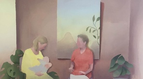 Colin Crotty, At First The Infant, Oil On Linen, 67cm X 54cm, 2019