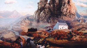 JohnHalpin, After Patinir, 1998, 91x99cm, Computer Generated Lamda Photoprint