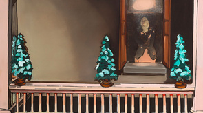 Sonia Shiel, Blinds Fall, Oil On Canvas 96 5cm X 130cm, 2015