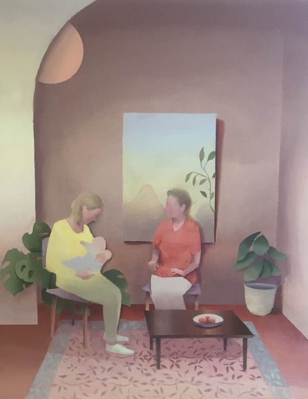 Colin Crotty, At First The Infant, Oil On Linen, 67cm X 54cm, 2019