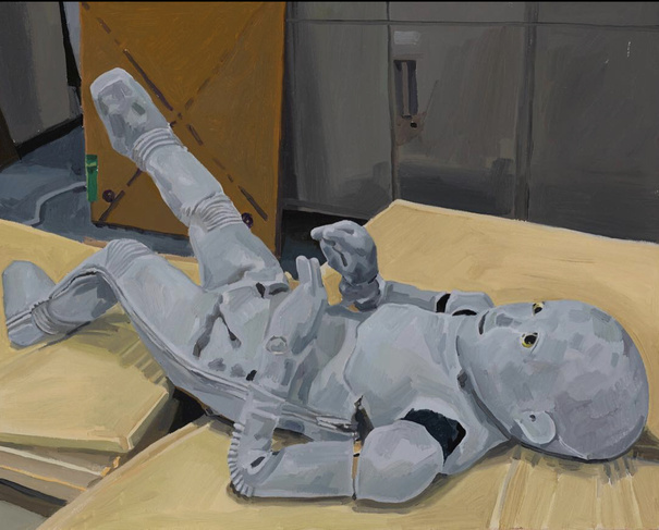 Colin Martin, Uncanny Valley, Oil On Canvas, 40 x 60 cm, 2017, UCC Art Collection