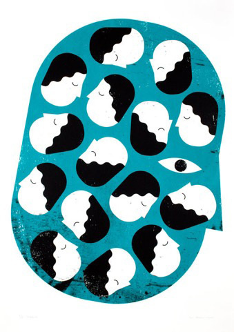 The Project Twins, Muddled, Screenprint 70cm X 100cm, 2014, Courtesy of the Artist