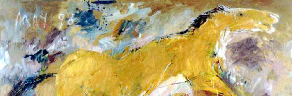 Blackshaw Basil Horse Oil On Canvas 152Cm X 274Cm 1998 Banner