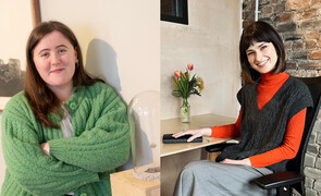 Meadhbh Healy, Albers Curator - Collections + Public Engagement and Katie O'Grady, Assistant Curator, The Glucksman