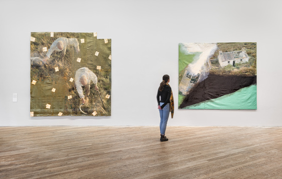 Hughie O'Donoghue Reaper and Michael Gaughans House, Territory, 2023. Photo by Jed Niezgoda.