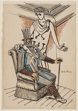 Giorgio De Chirico, Design For The Cover Of The Souvenir Program Of Diaghilev's Ballets Russes For The 1929 Season In Monte Carlo And Paris