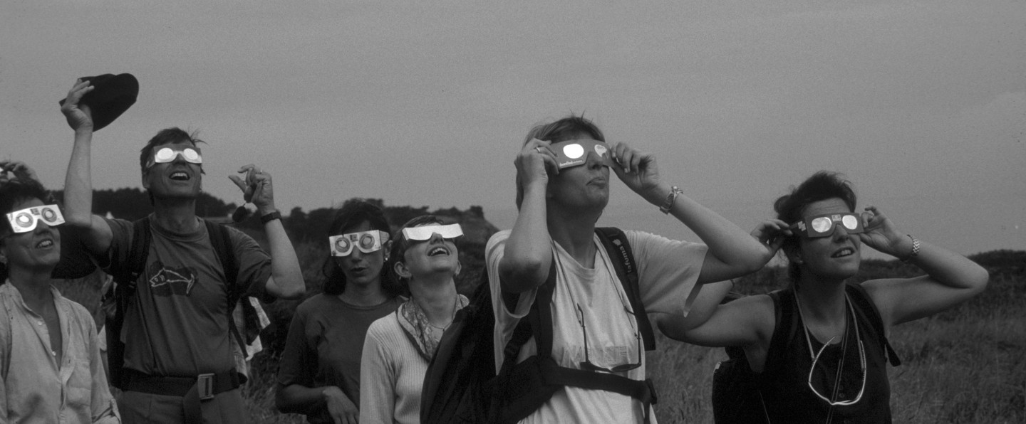 Isabelle Arthuis Leclipse 1 Randonneurs 1999 Photograph Frac Bretagne Collection Copyright Isabelle Arthuis Photo Courtesy Of Isabelle Arthuis