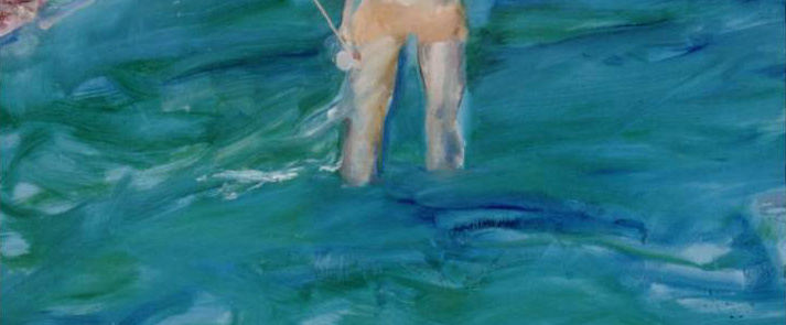 Barrie Cooke, Diana of the Tekapo II, Oil on canvas, 1988, UCC Art Collection