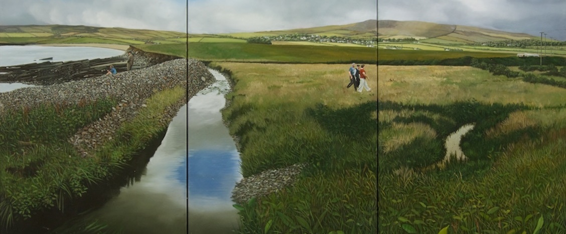 Martin Gale, Strangers, Oil on Canvas,  2009, UCC Art Collection