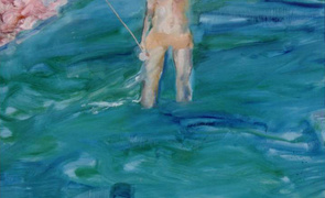 Barrie Cooke, Diana of the Tekapo II, Oil on canvas, 1988, UCC Art Collection