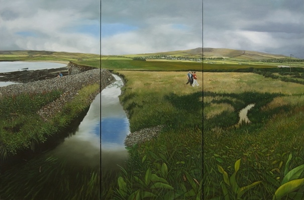 Martin Gale, Strangers, Oil on Canvas,  2009, UCC Art Collection