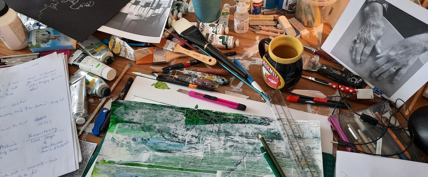Cassandra Eustace studio view