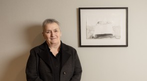 Artist Cecily Brennan at the opening of her major survey exhibition PRESSURE. Photo by Cathal Noonan.