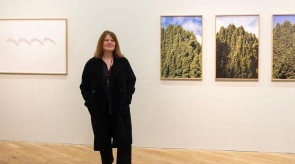 Miriam O'Connor at the opening of Radical Archaeologies, 2023. Photo by Cathal Noonan.